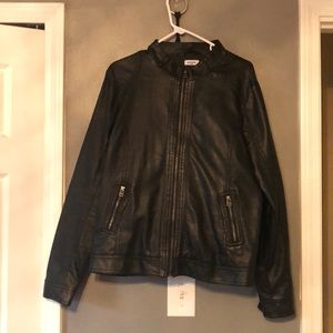 Faux leather jacket